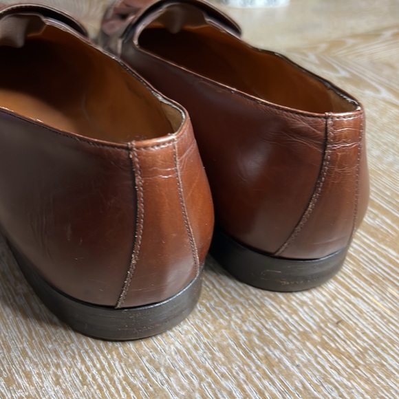 SALVATORE FERRAGAMO Brown Men’s Tassel Leather Dress Shoes 10 - Picture 5 of 10